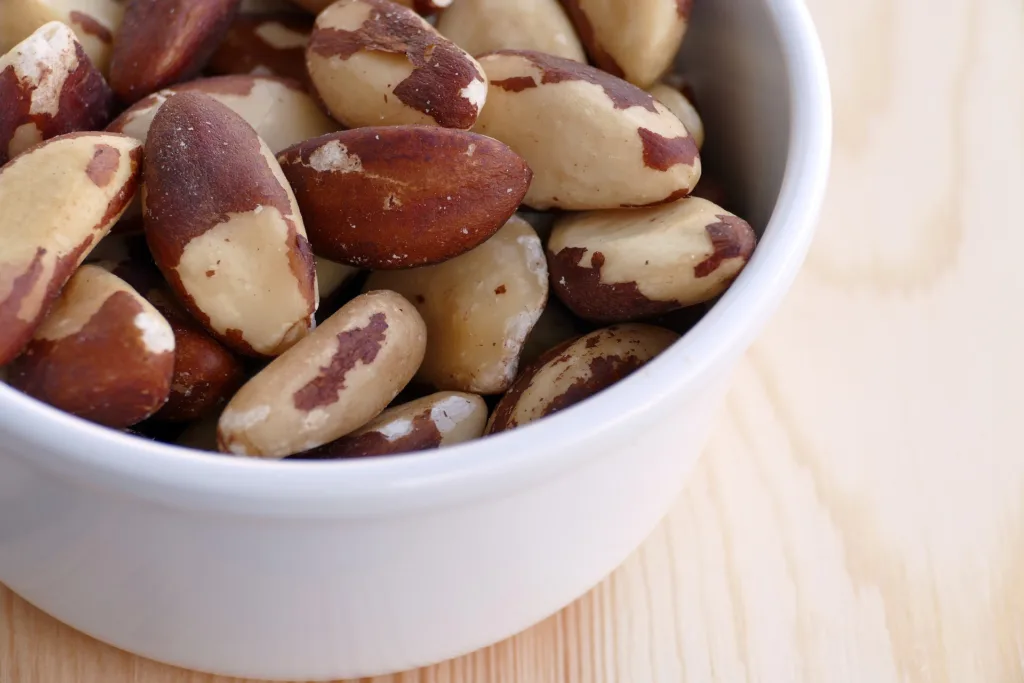 A bowl of brazil Nuts